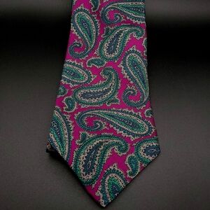 Johnny Carson Tie NWT Pink Paisley Vintage Deadstock